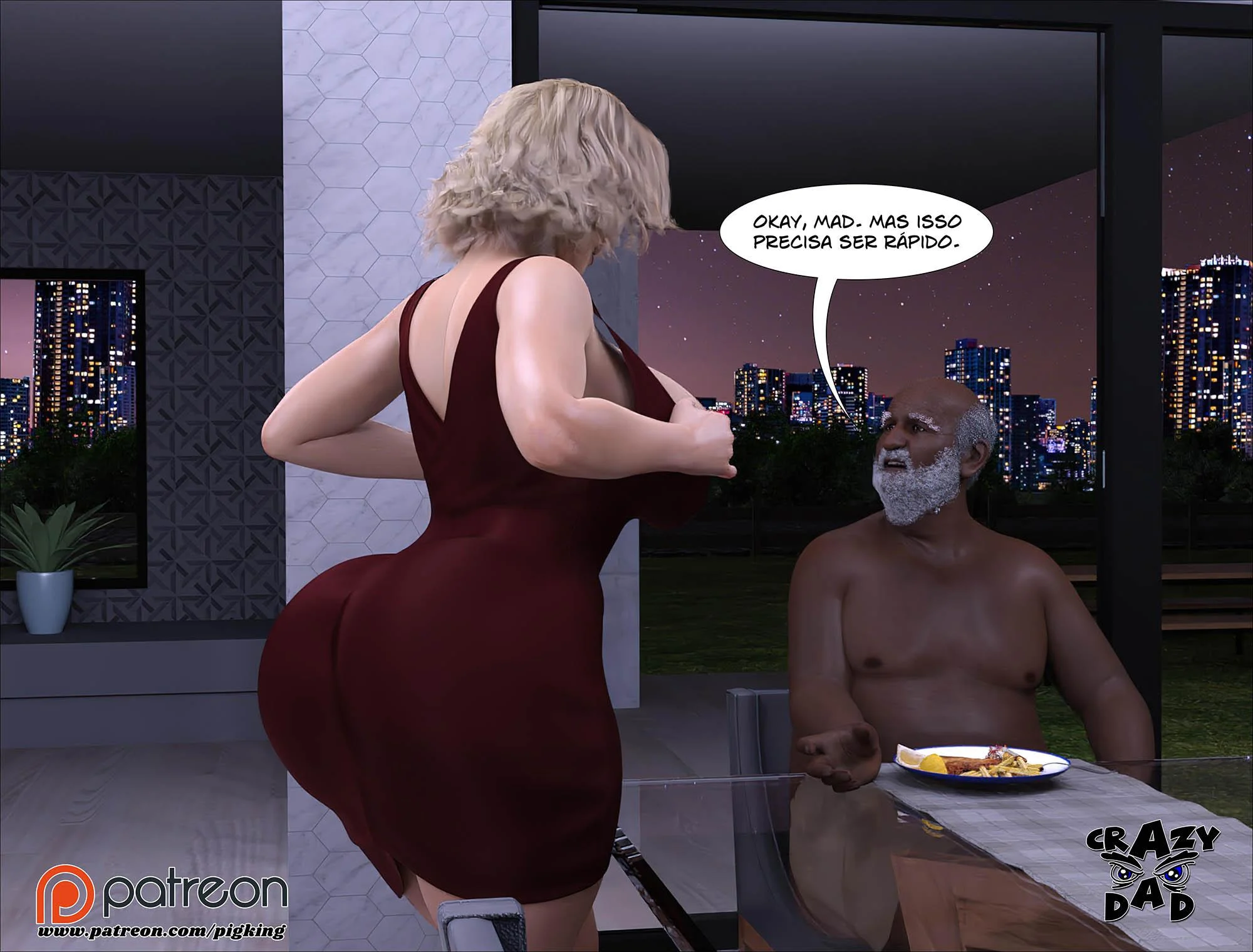 CrazyDad3D – Hentai Interracial – Quadrinho Original