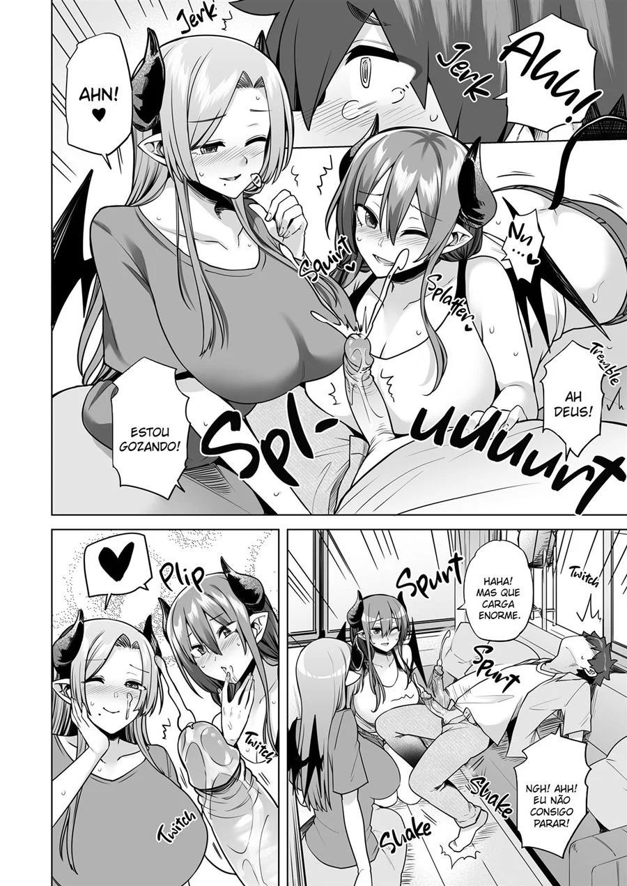 Garotas succubus em uma missão de ordenha – Hentai Incesto – PT-BR