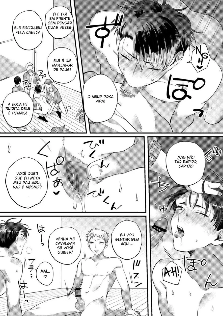 Gerenciando a Ejaculação do Nosso Capitão de Basquete Demoníaco – Yaoi Hentai – Traduzido