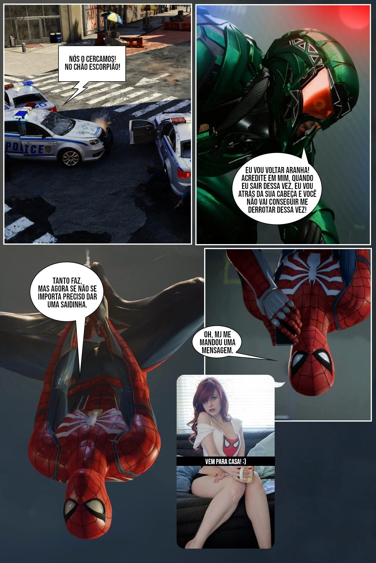 Getting Home To MJ – Cartoon Pornô – Quadrinho Original