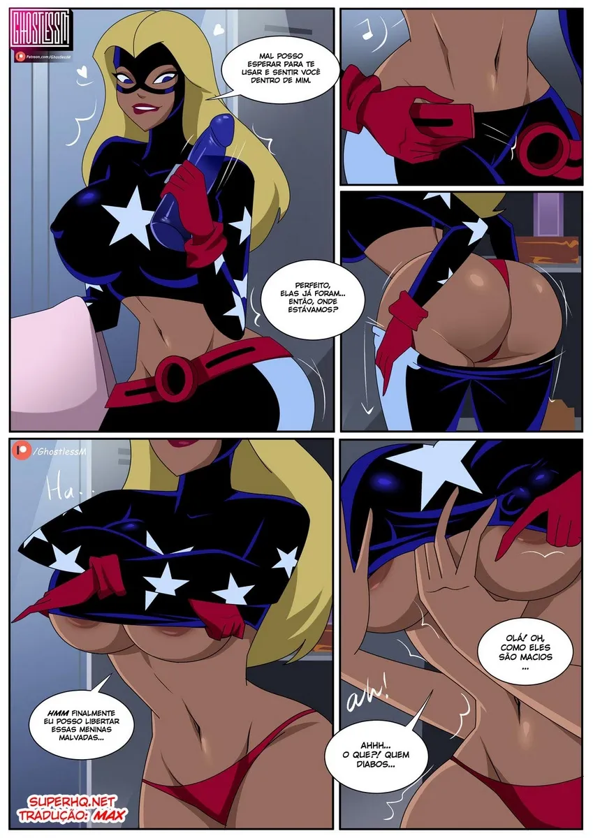 GhostLessm, Stargirl’s Secret Toy – Lesbicas Hentai – Quadrinho Original