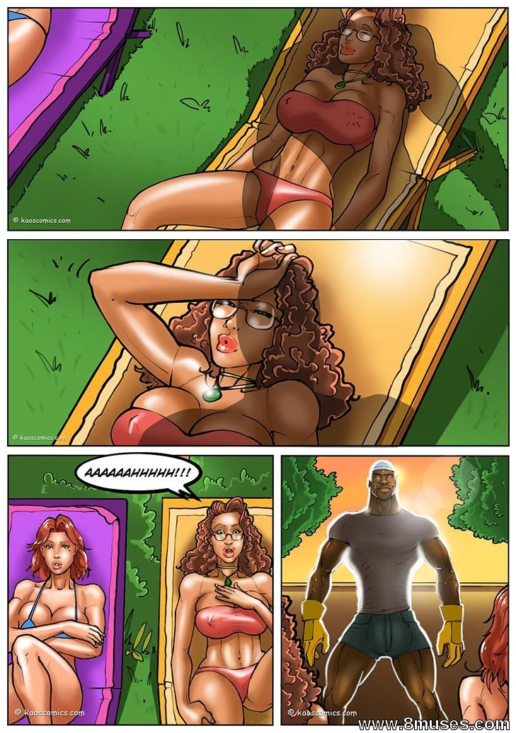 Gibi pornô polemico A esposa e os jardineiros pretos o inicio – Hentai Interracial – Quadrinho Original