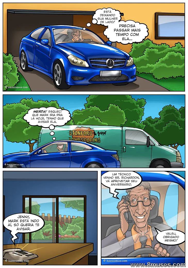 Gibi pornô polemico A esposa e os jardineiros pretos o inicio – Hentai Interracial – Quadrinho Original