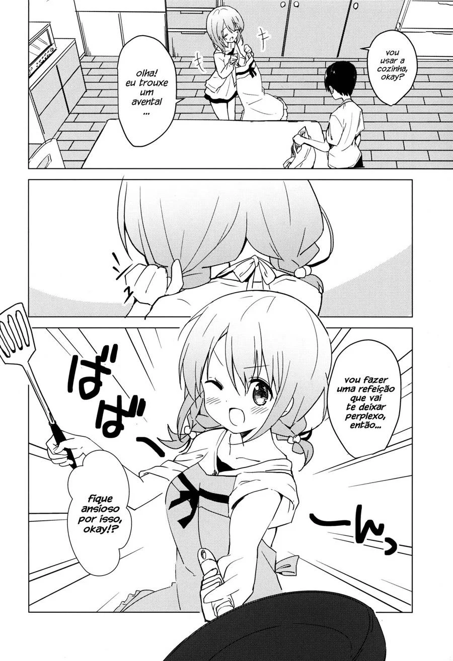 Gochuumon wa Kokoa to Apron desu ka – Hentai Preto e Branco – Tradução Em Português