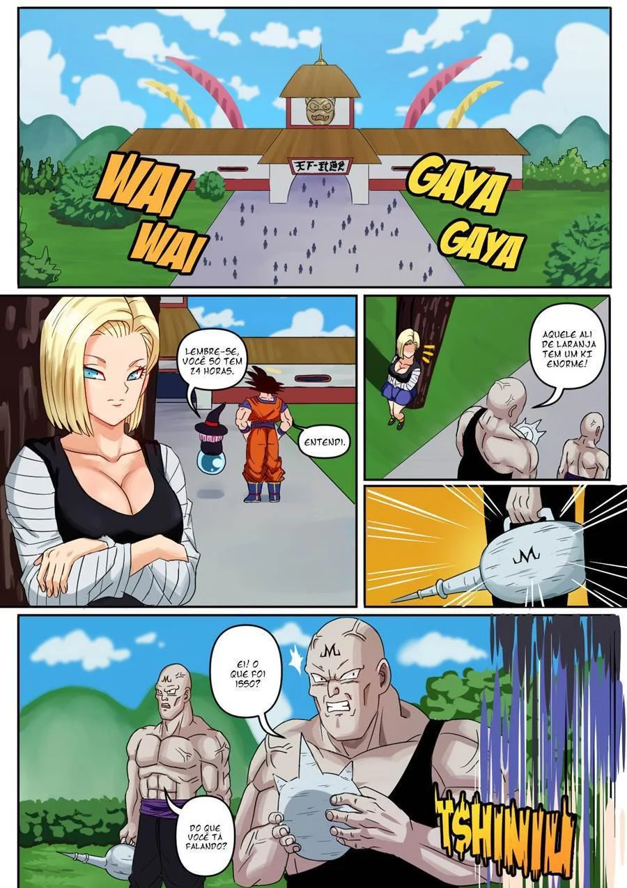 Gohan e a buceta da Android 18 – Hentai – Quadrinho Original