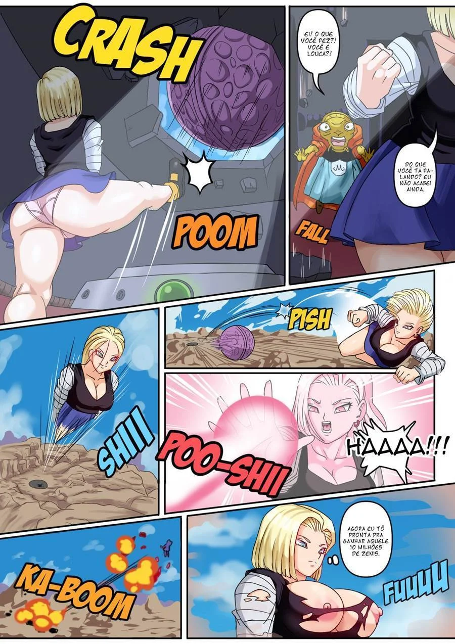 Gohan e a buceta da Android 18 – Hentai – Quadrinho Original