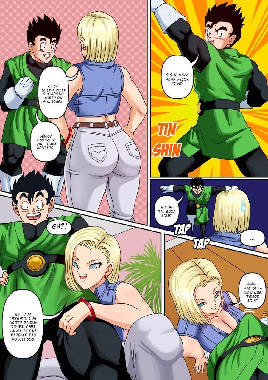 Gohan e a buceta da Android 18 – Hentai – Quadrinho Original