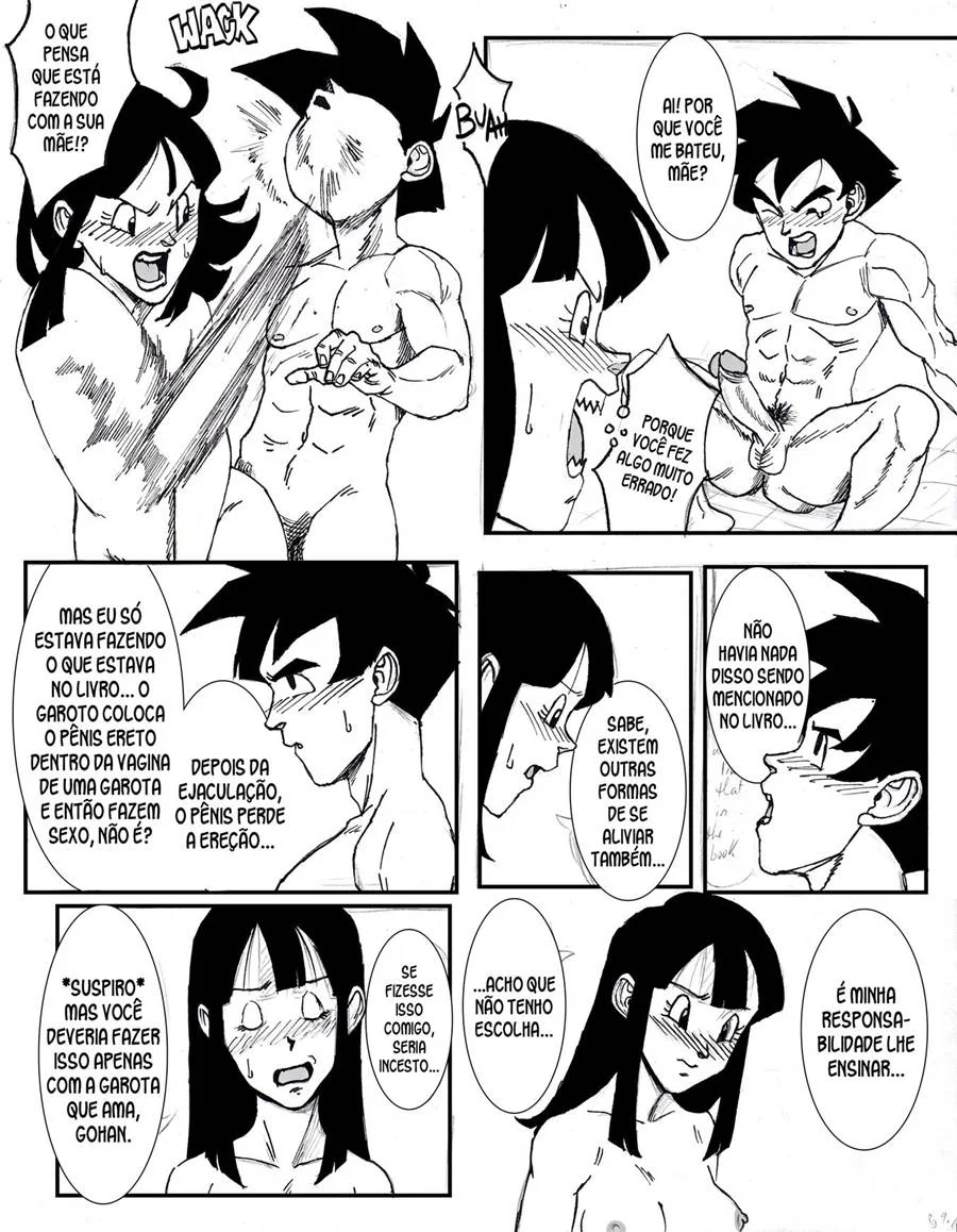 Gohan e Chichi sexo na sala do tempo – Dragon Ball Pornô – PT-BR