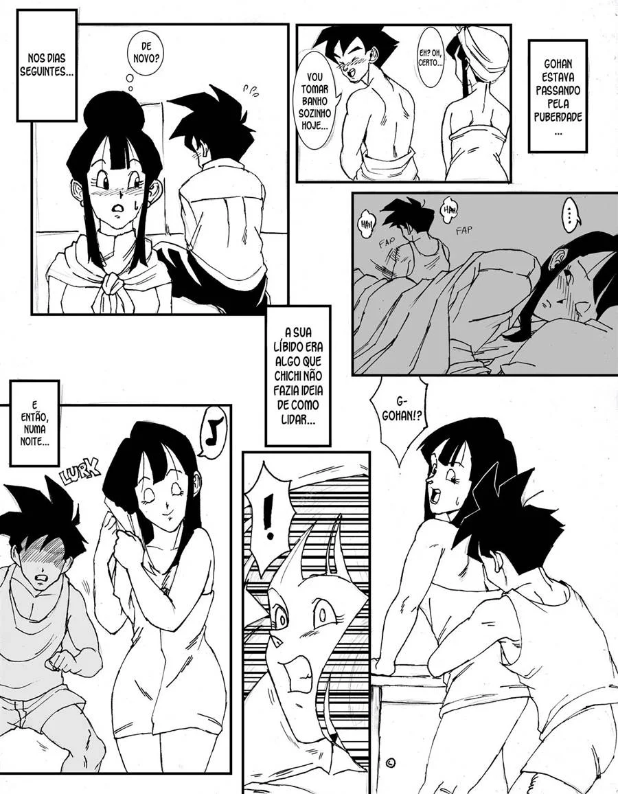 Gohan e Chichi sexo na sala do tempo – Dragon Ball Pornô – PT-BR