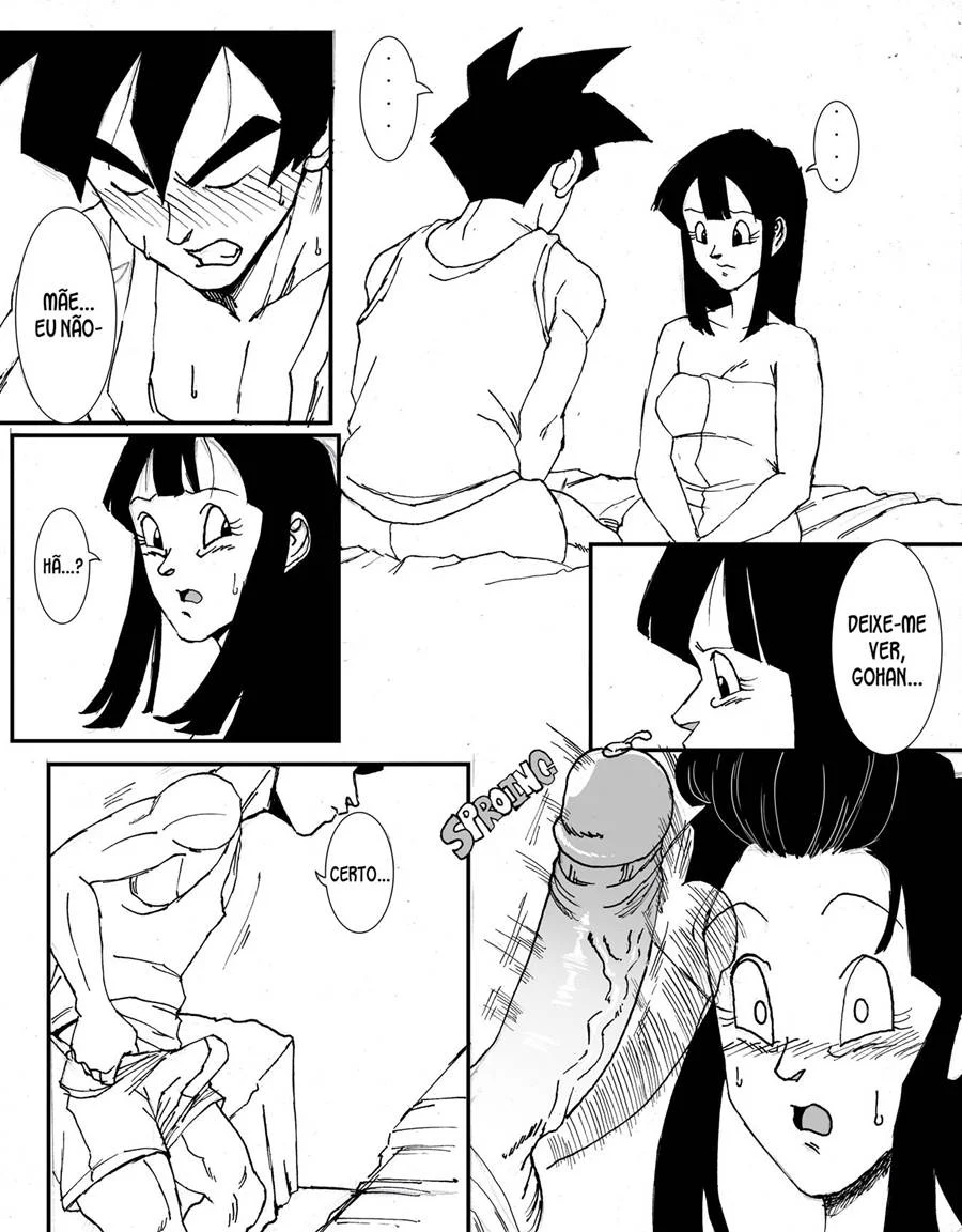 Gohan e Chichi sexo na sala do tempo – Dragon Ball Pornô – PT-BR