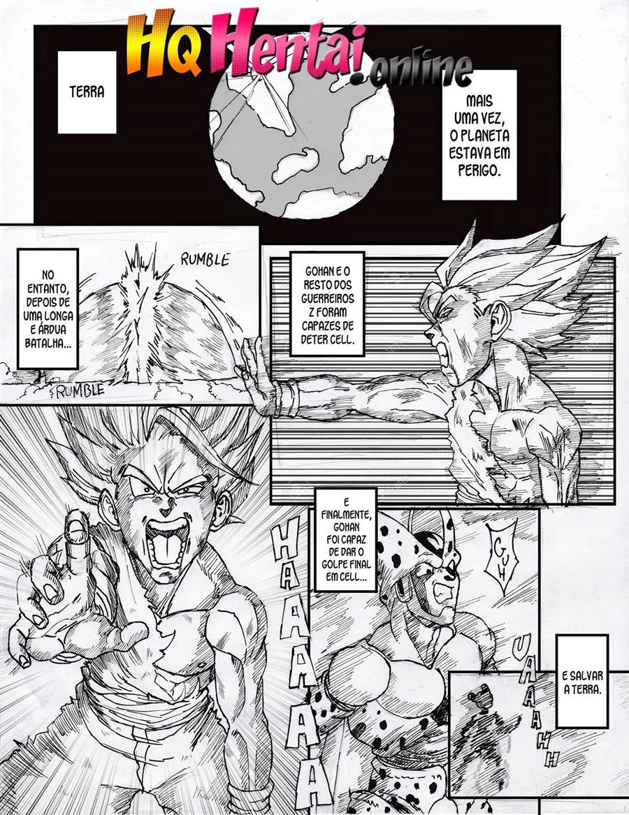 Gohan e Chichi sexo na sala do tempo – Dragon Ball Pornô – PT-BR