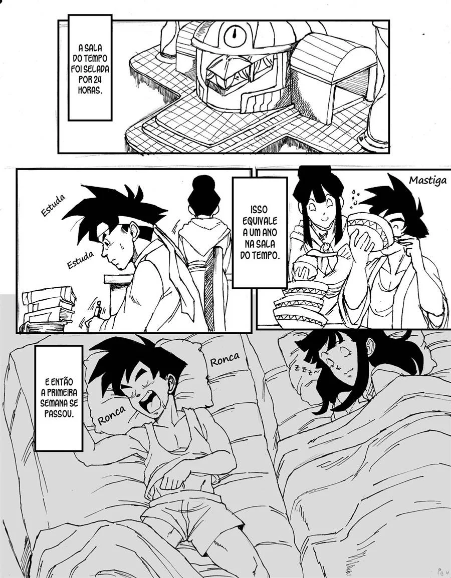 Gohan e Chichi sexo na sala do tempo – Dragon Ball Pornô – PT-BR