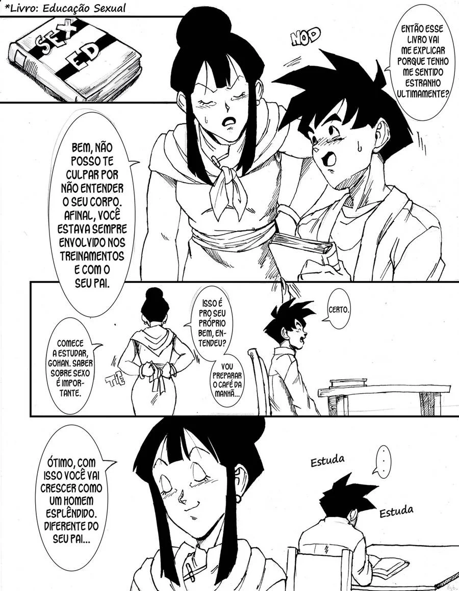 Gohan e Chichi sexo na sala do tempo – Dragon Ball Pornô – PT-BR