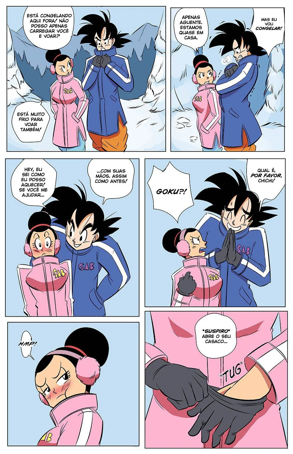 Goku e Chichi Fodendo – Dragon Ball Pornô – Quadrinho Original