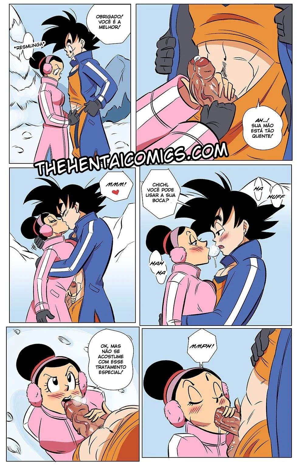 Goku e Chichi Fodendo – Dragon Ball Pornô – Quadrinho Original