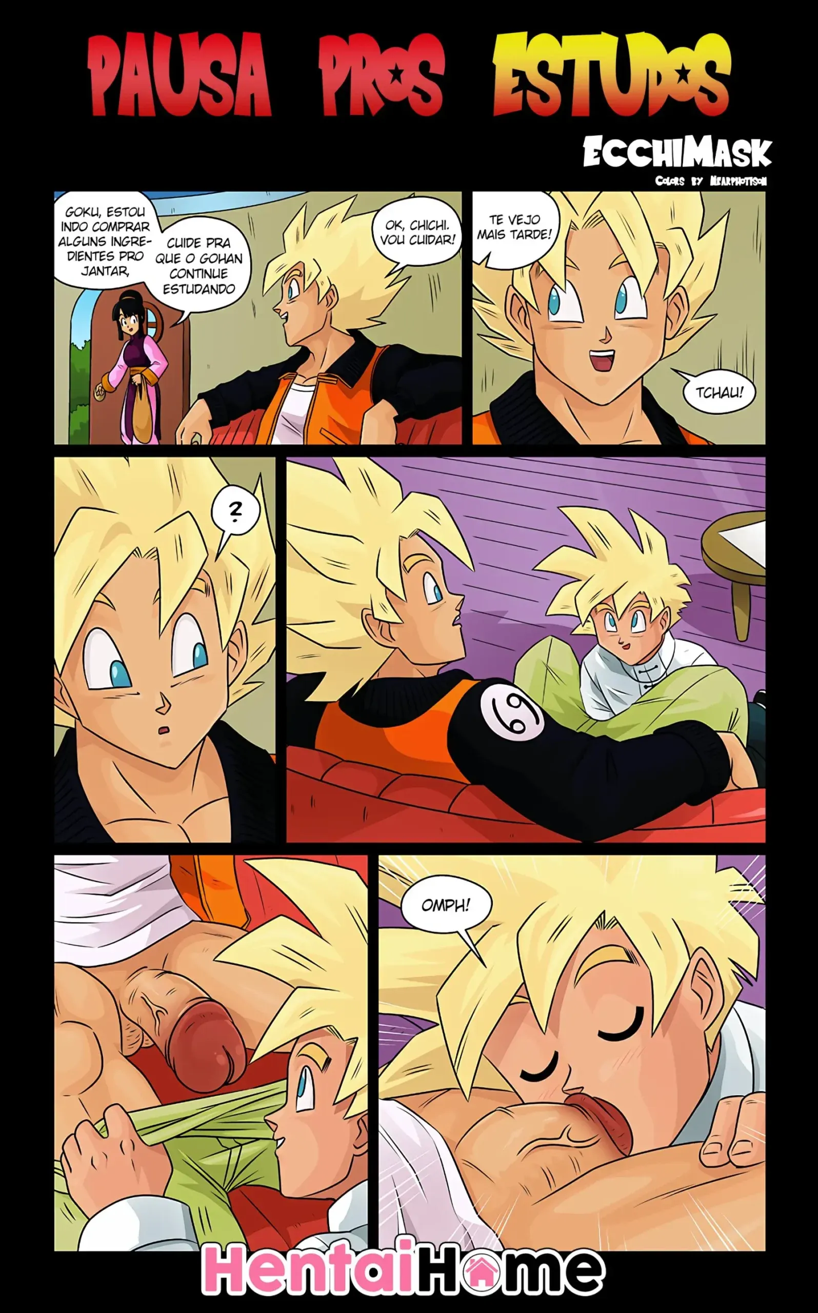 Goku enrabando Gohan – Gay Cartoon – Português do Brasil