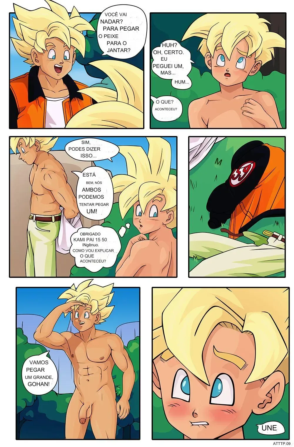 Goku enrabando Gohan – Gay Cartoon – Português do Brasil