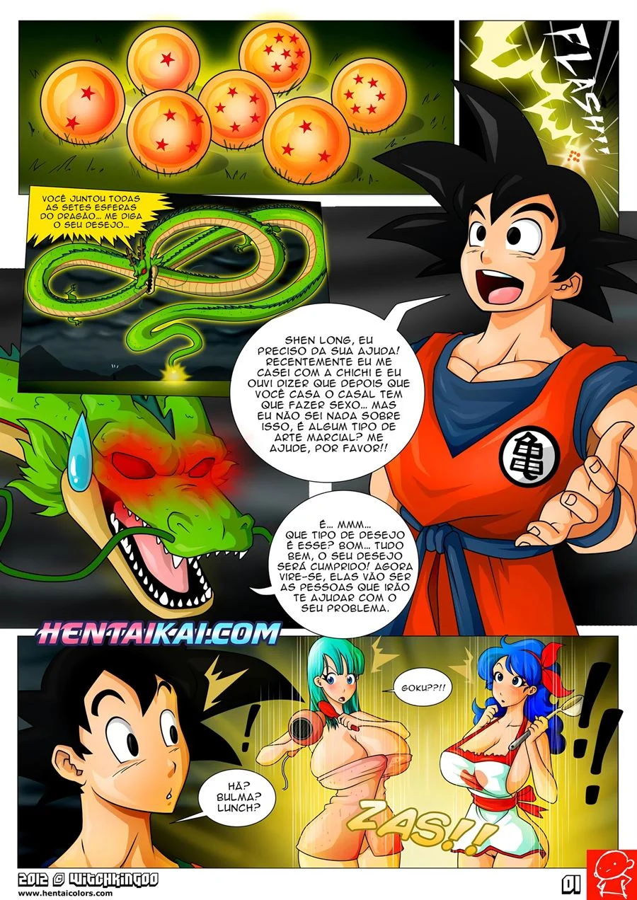 Goku pegando Bulma e Lunch – Hentai – Tradução Em Português
