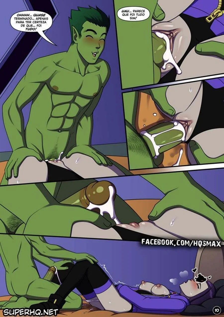 Gozando no cu da Ravena – Jovens Titãs Hentai – PT-BR