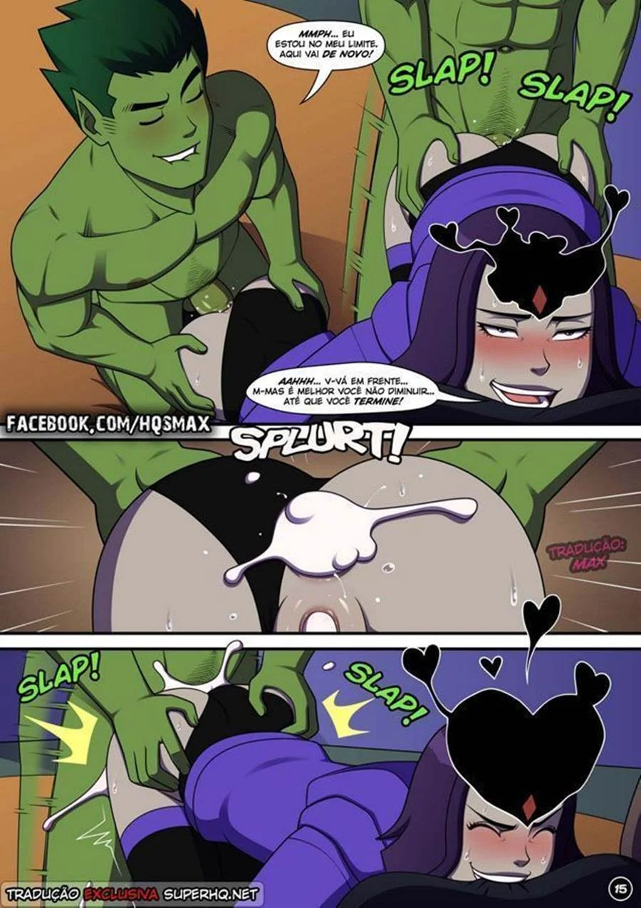 Gozando no cu da Ravena – Jovens Titãs Hentai – PT-BR