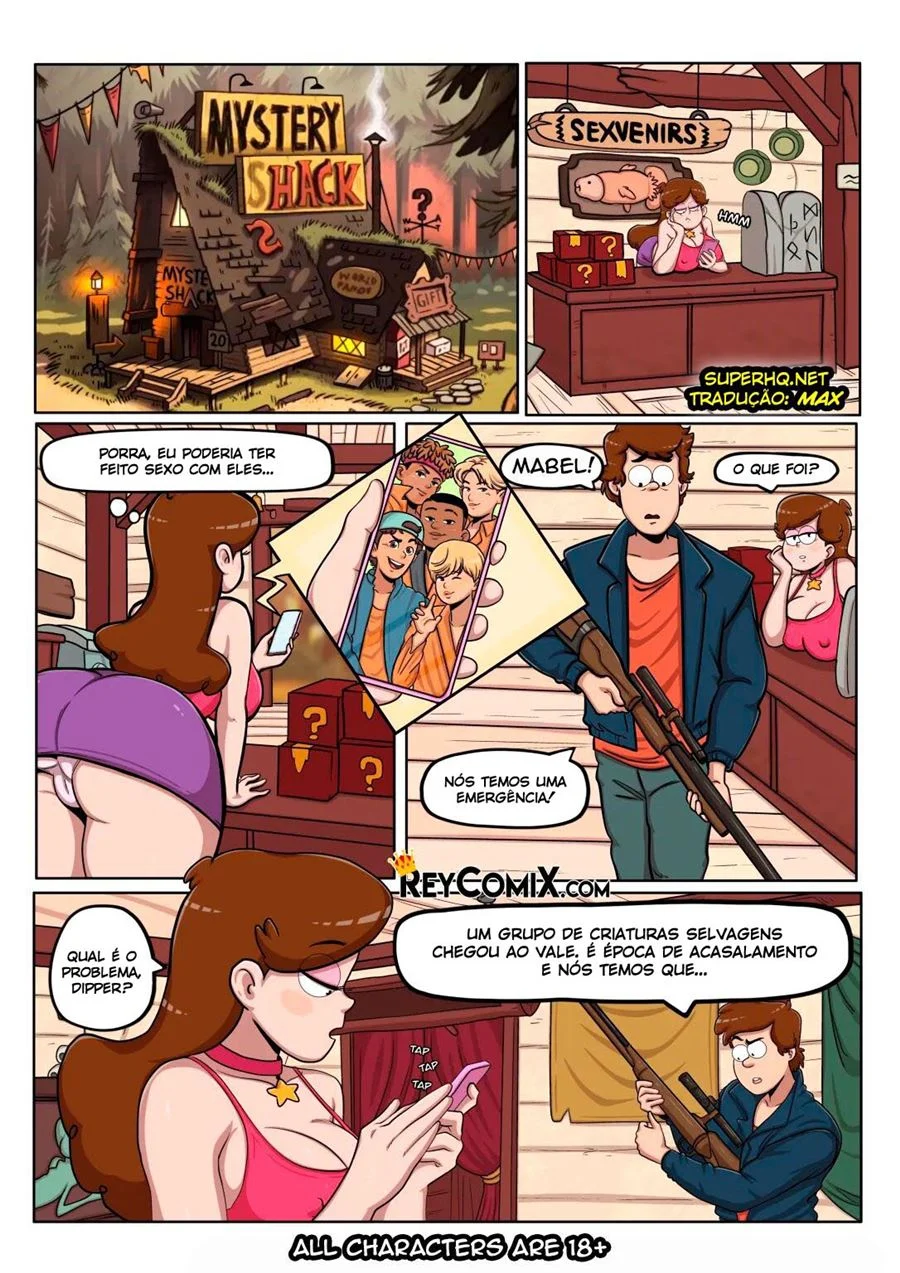 Gravity Falls, Mabel’s Journal – Cartoon Pornô – PT Brasil