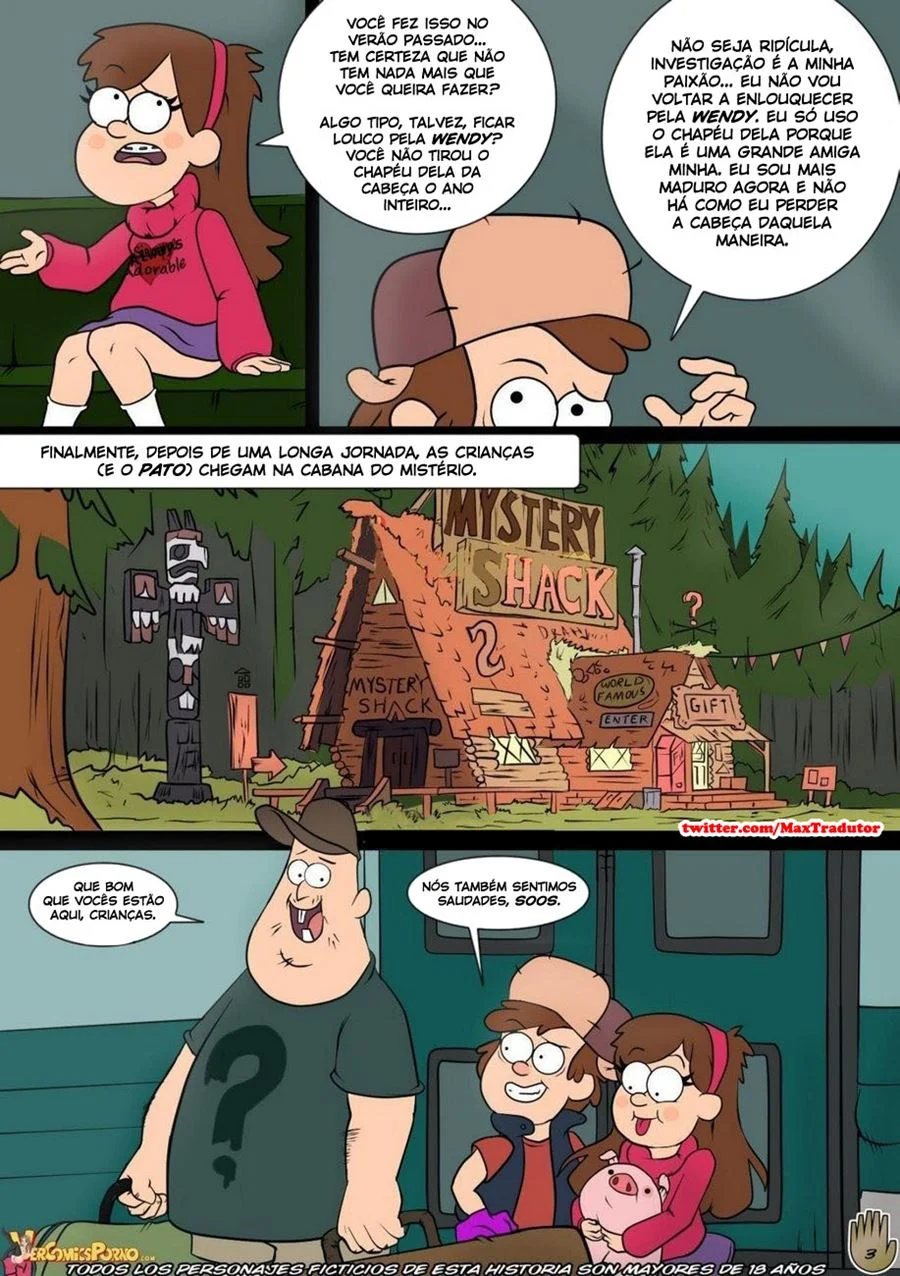Gravity Falls, One Summer of Pleasure 1 – Comics Porno – PT Brasil