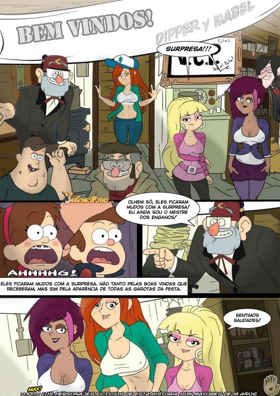 Gravity Falls, One Summer of Pleasure 1 – Comics Porno – PT Brasil