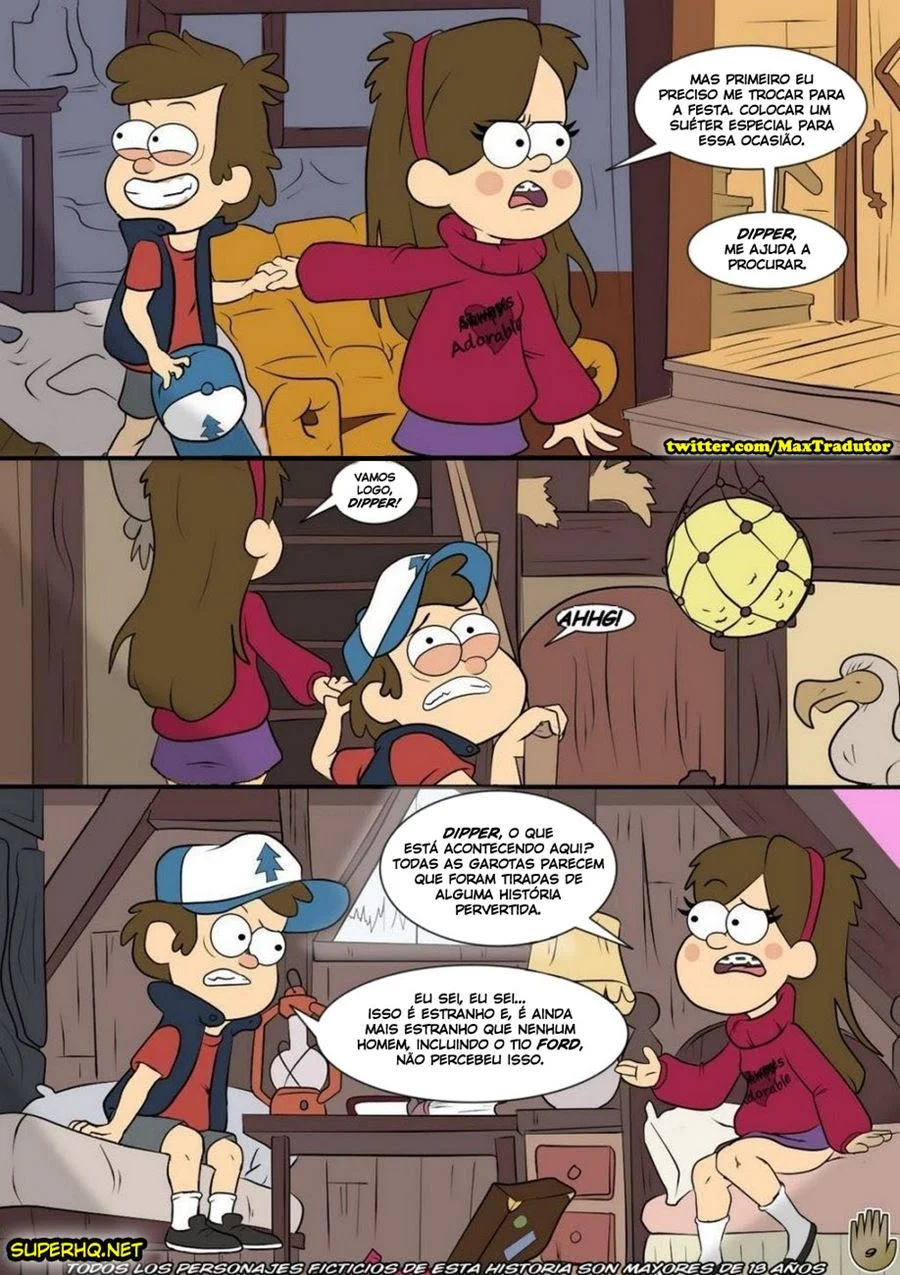 Gravity Falls, One Summer of Pleasure 1 – Comics Porno – PT Brasil