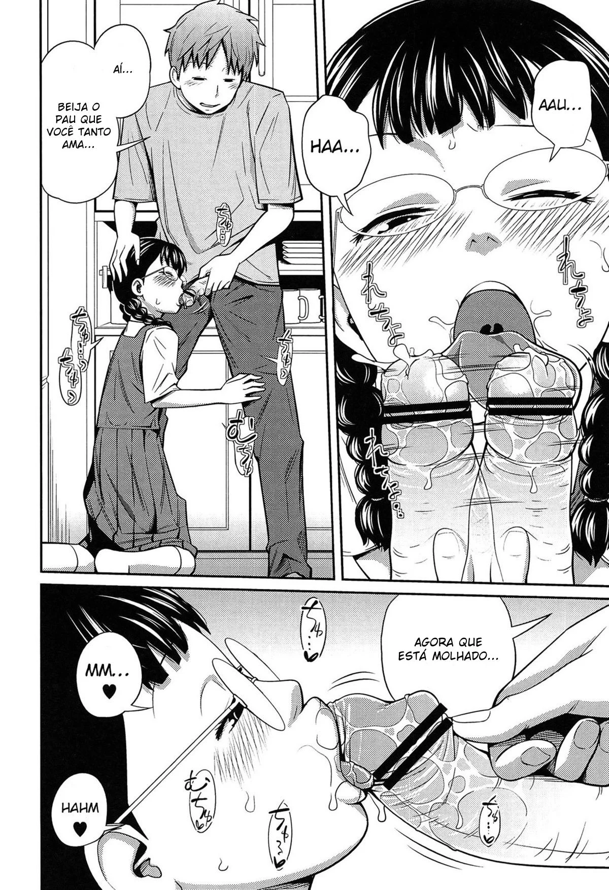 Guarde Segredo Minha Irmãnzinha – Hentai Preto e Branco – Alta Qualidade - Traduzido
