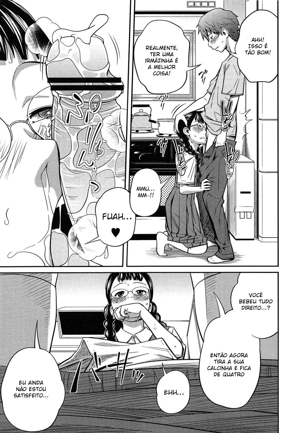 Guarde Segredo Minha Irmãnzinha – Hentai Preto e Branco – Alta Qualidade - Traduzido