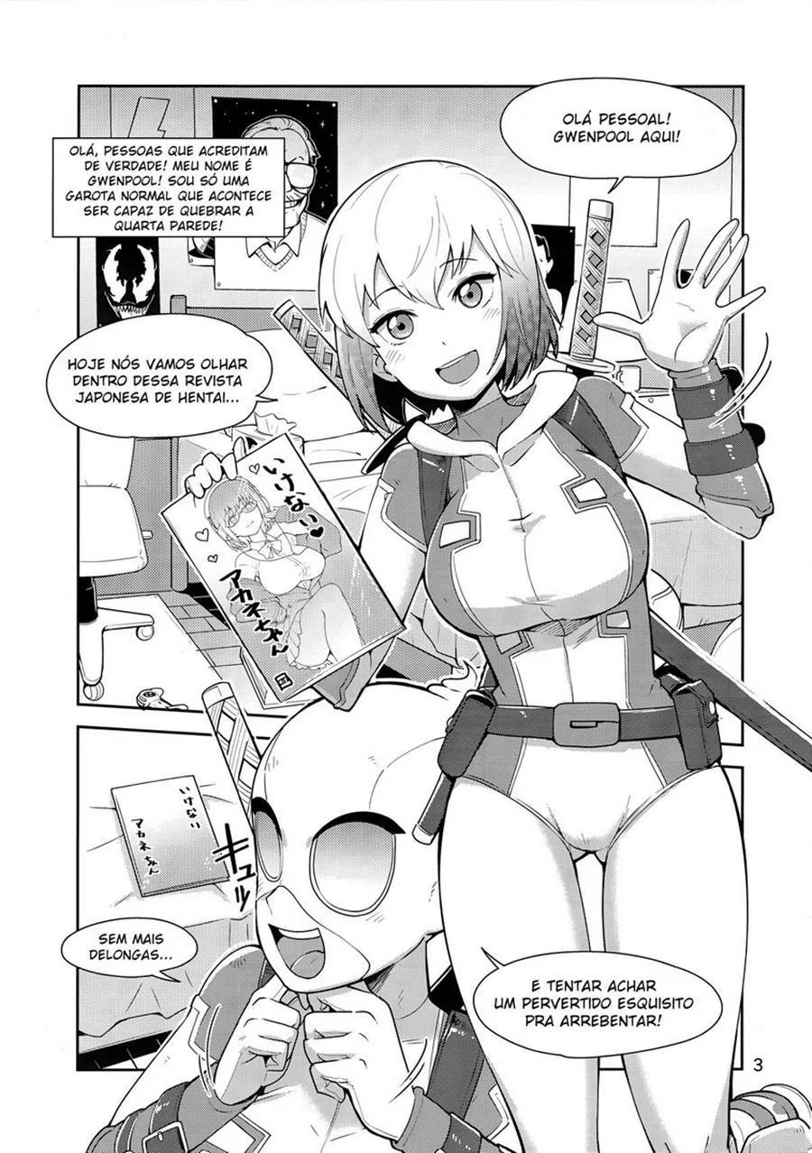 Gwenpool 1 – Hentai Preto e Branco – Ler HQ Completo