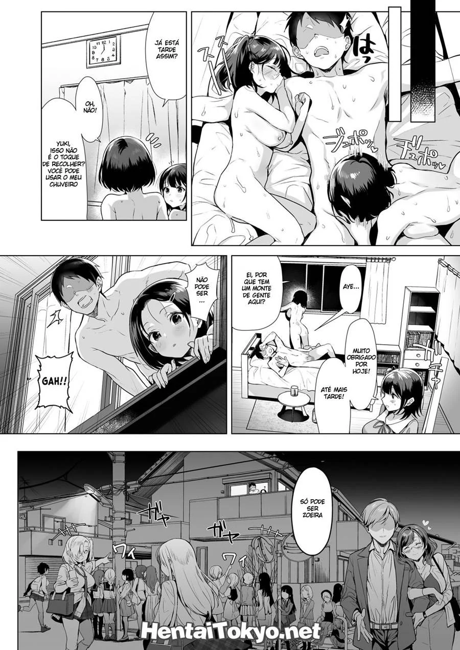 Gyouretsu No Dekiru Chinpo – Hentai Preto e Branco – Tradução Em Português