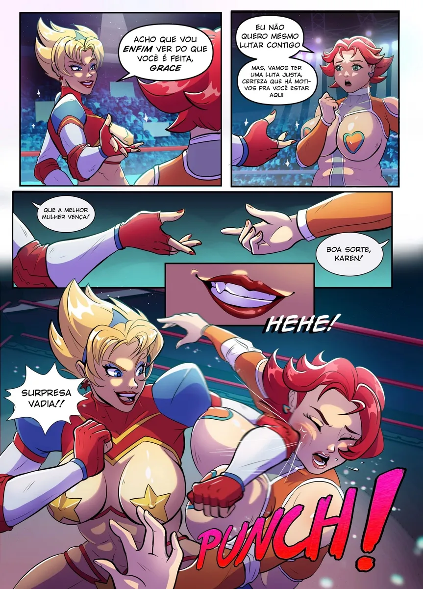 Crisisbeat, Battle Maidens Karen Vs Grace – Yuri Hentai – Traduzido