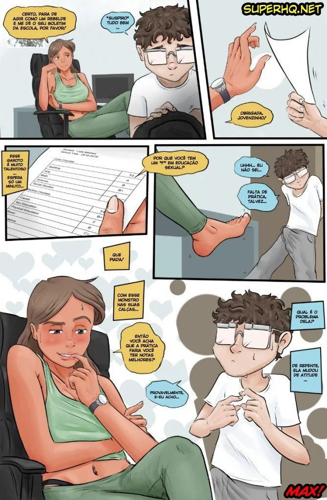 Hannah “Educação Sexual” – Quadrinhos Pornô – Traduzido