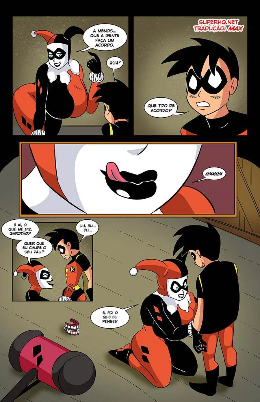 Harley and Robin in the Deal – Heróis Porno – Ler HQ Completo