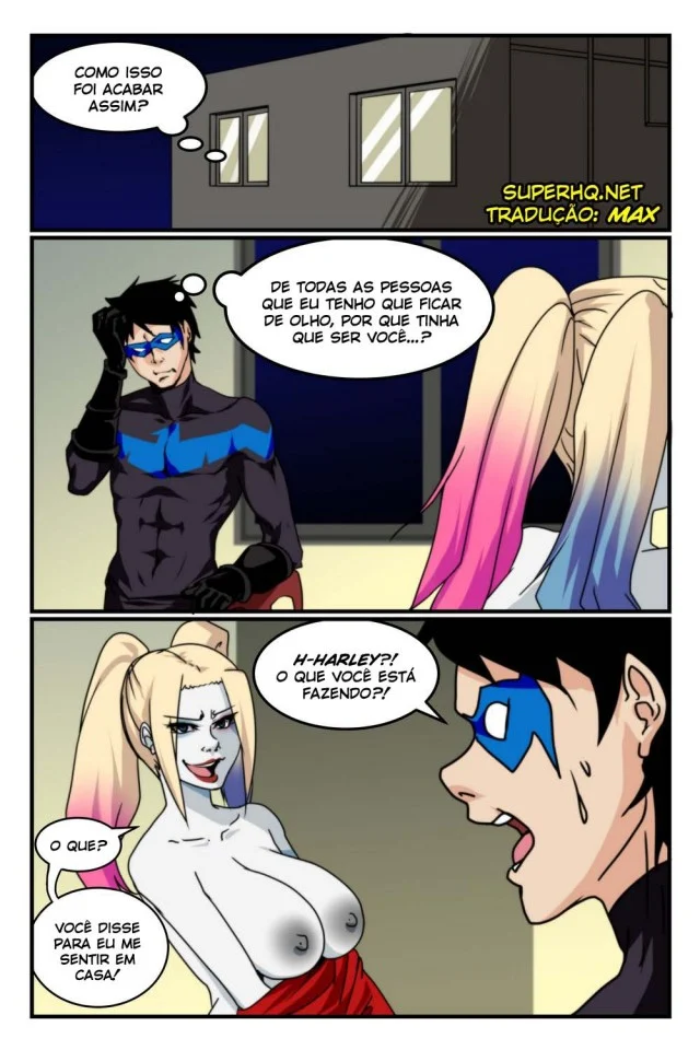 Harley Quinn Hentai trasando com Robin – Cartoon Pornô – Alta Qualidade - Traduzido