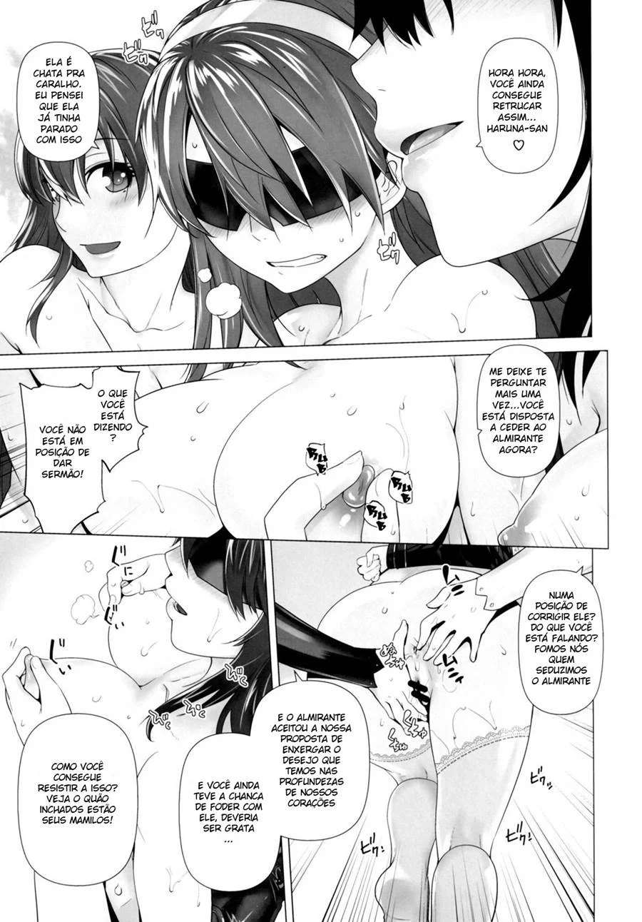 Haruna Faz o Treino Especial Também! – Hentai Preto e Branco – Alta Qualidade - Traduzido