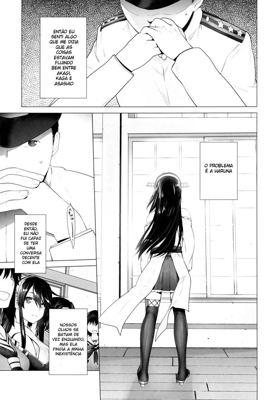 Haruna Faz o Treino Especial Também! – Hentai Preto e Branco – Alta Qualidade - Traduzido