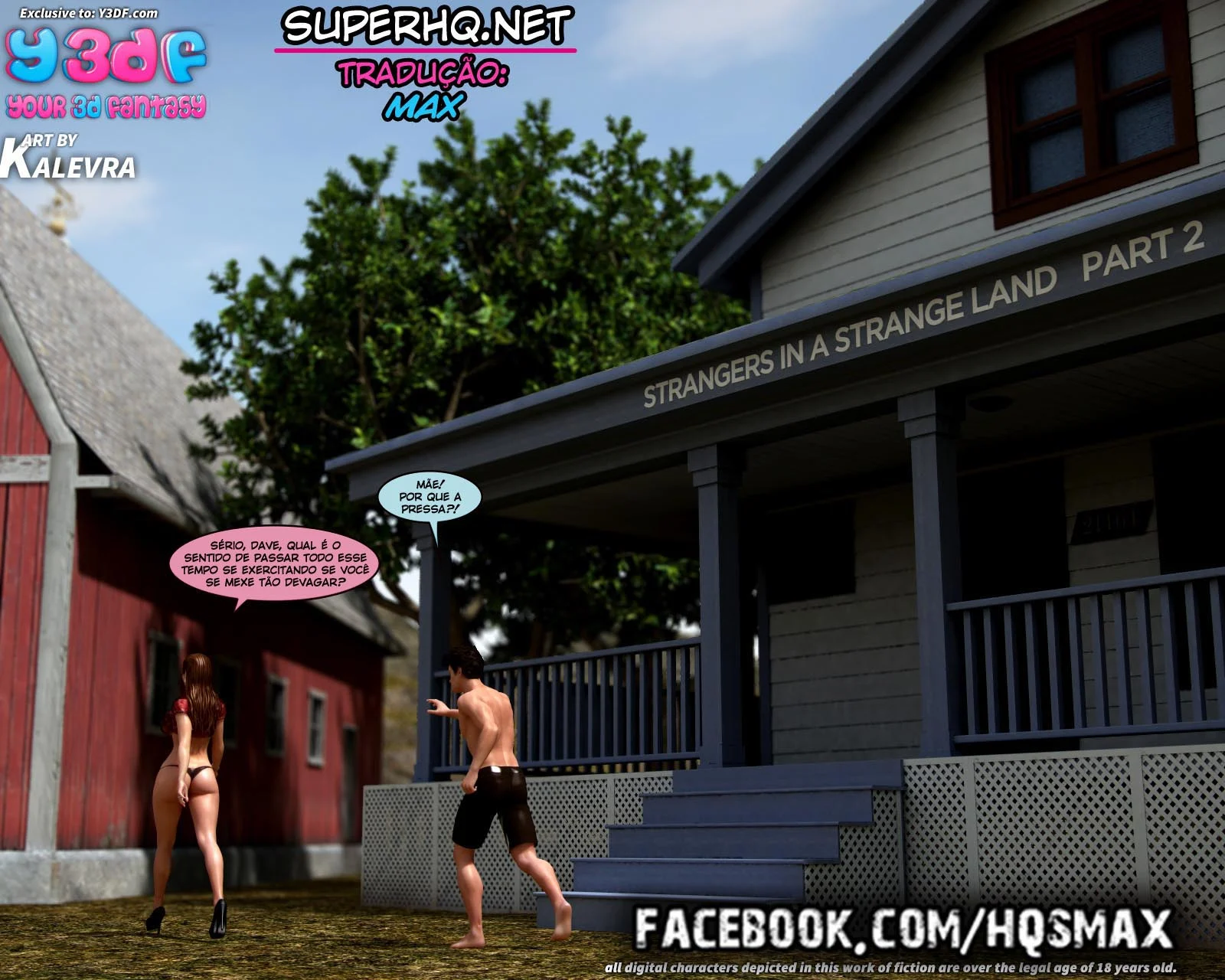 Hentai 3D HQ: Putaria em família – HQ Traição – PT-BR