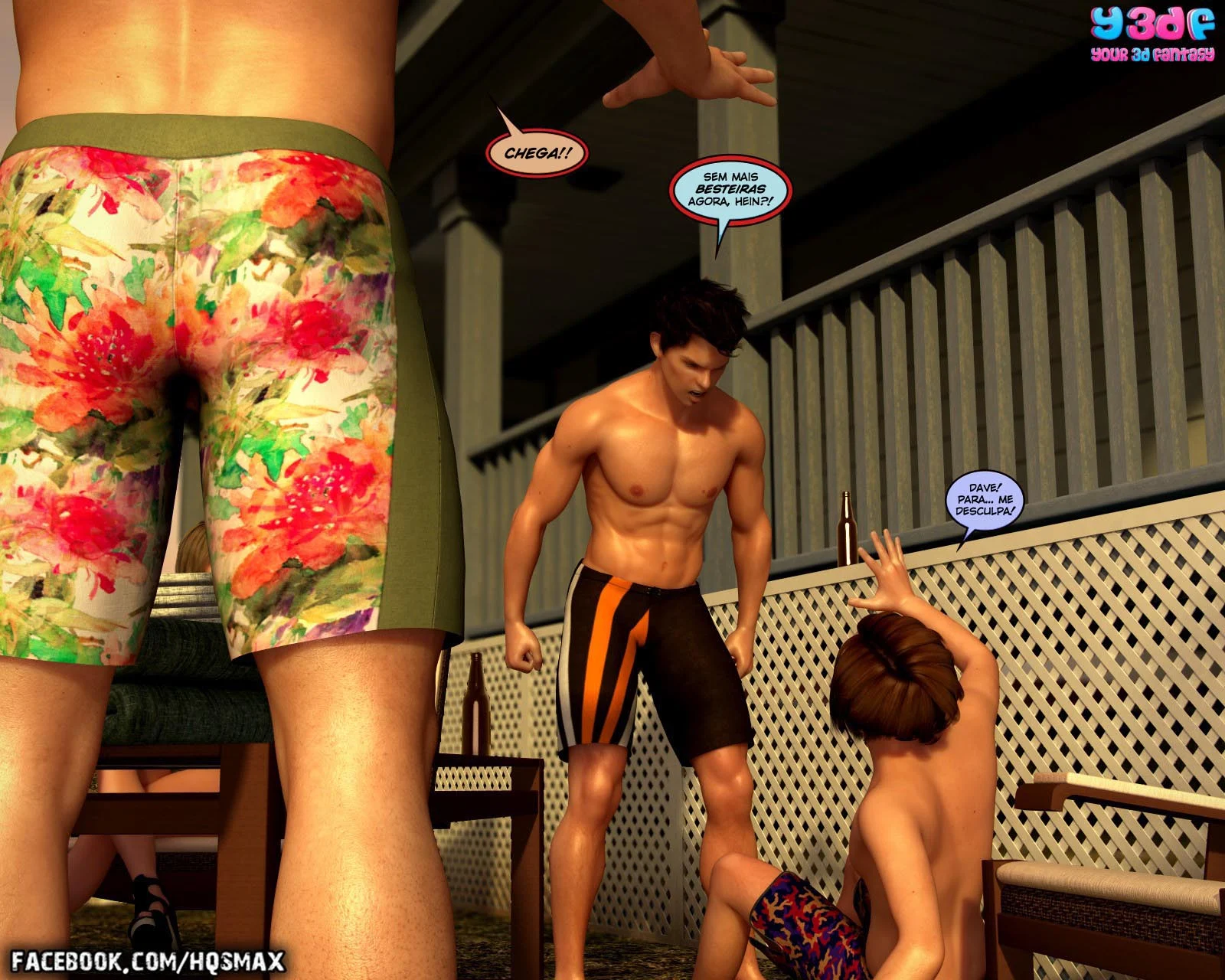 Hentai 3D HQ: Putaria em família – HQ Traição – PT-BR