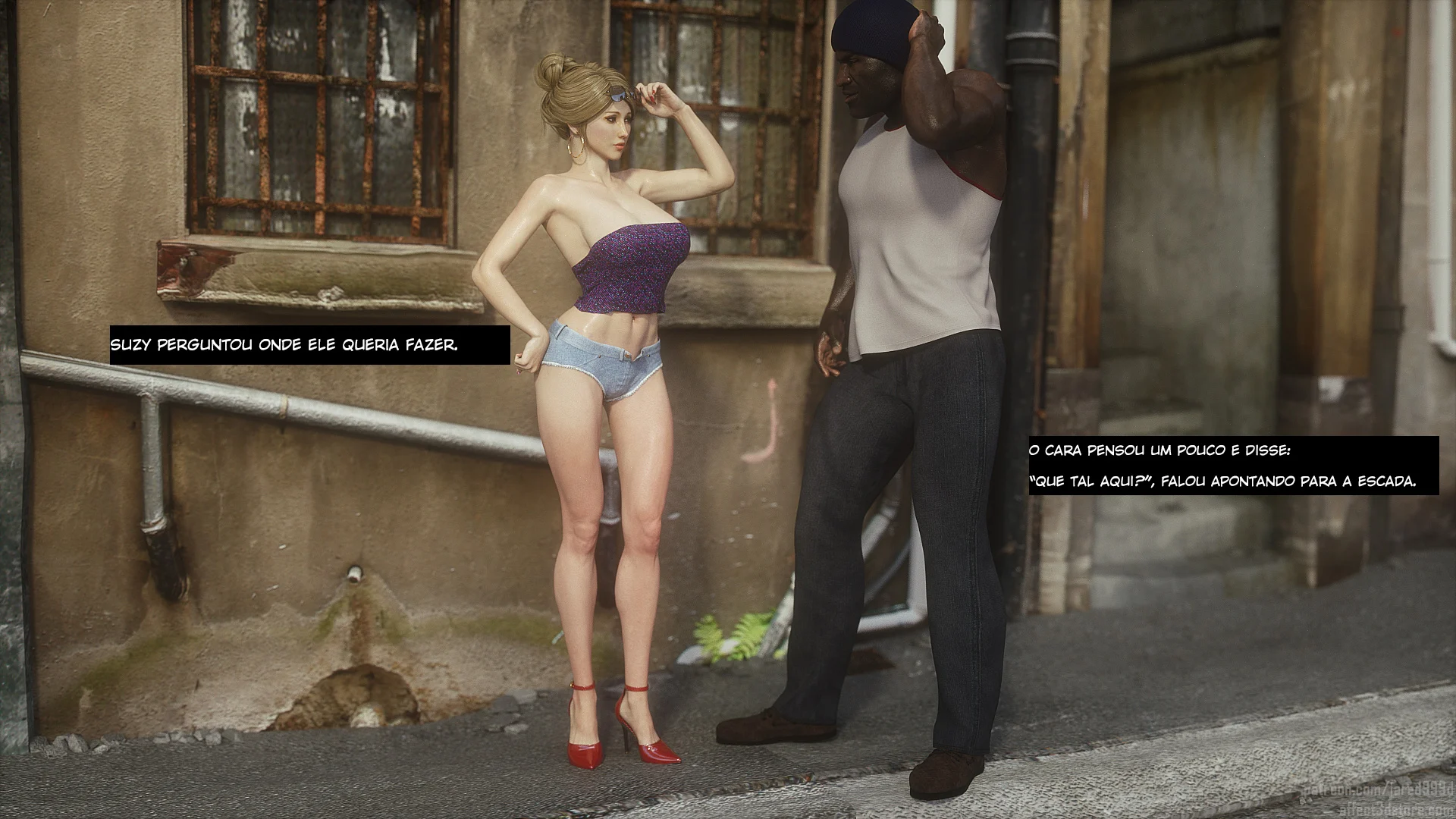 Hentai 3D Inter – Hentai Interracial – Alta Qualidade - Traduzido