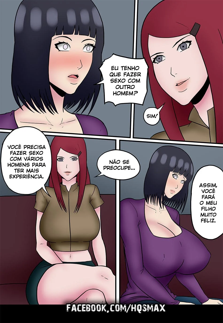 Hentai Naruto: Kushina ajuda Hinata a fuder – Naruto Pornô – Ler HQ Completo
