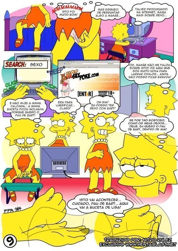 Hentai Simpsons incesto Bart comendo irmã Lisa – Simpsons Pornô – PT Brasil