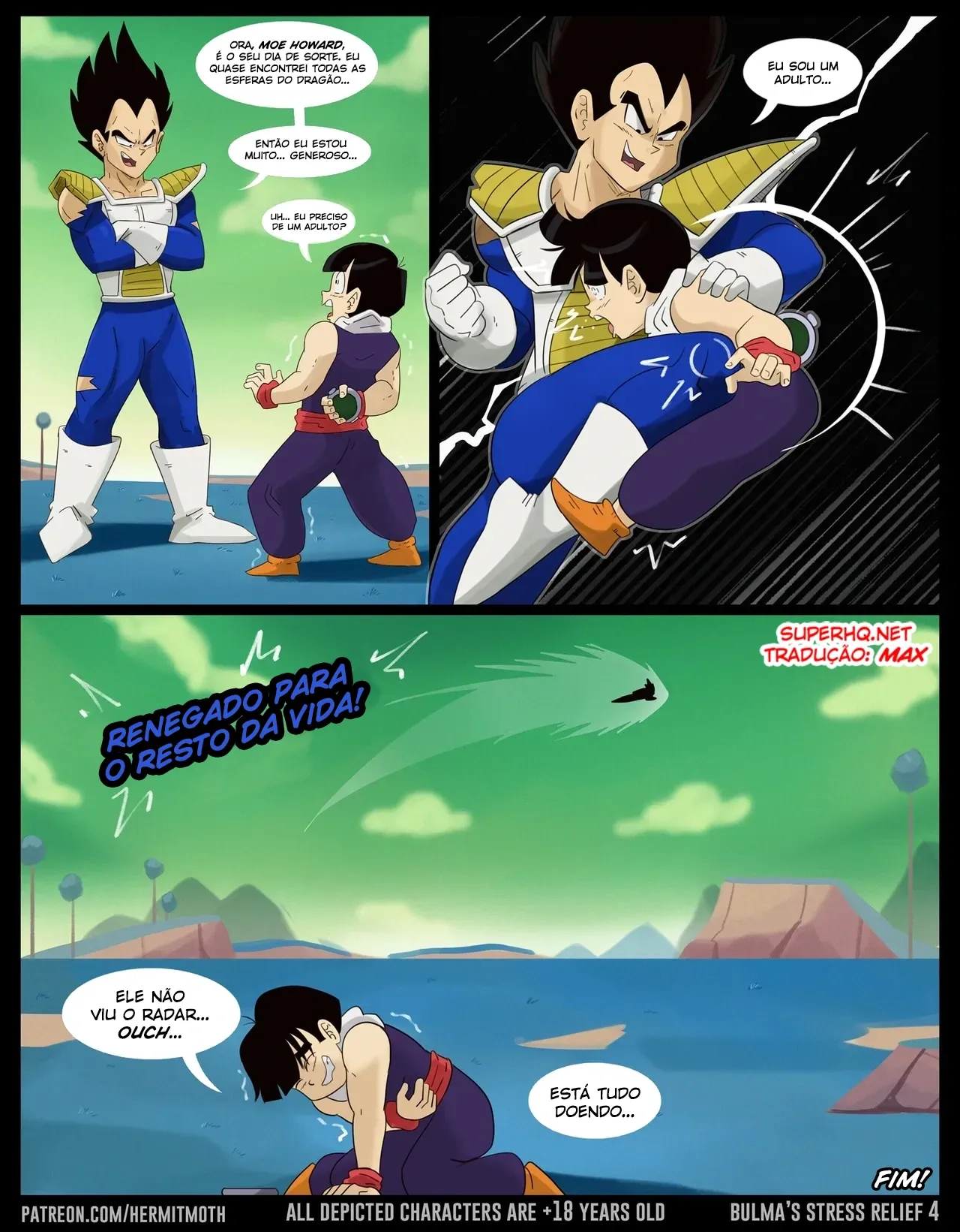 [HermitMoth] DBZ, Bulma’s Stress Relief – Manga Hentai – PT-BR