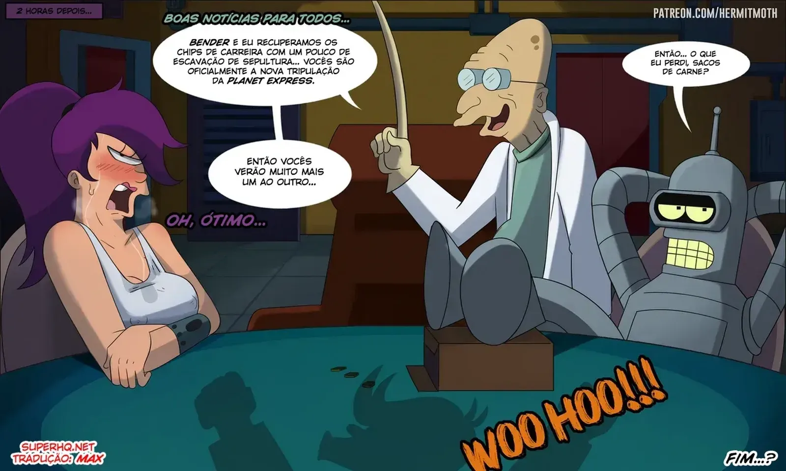 [HermitMoth] Futurama, Mean Girl Leela – Cartoon Pornô – Português do Brasil