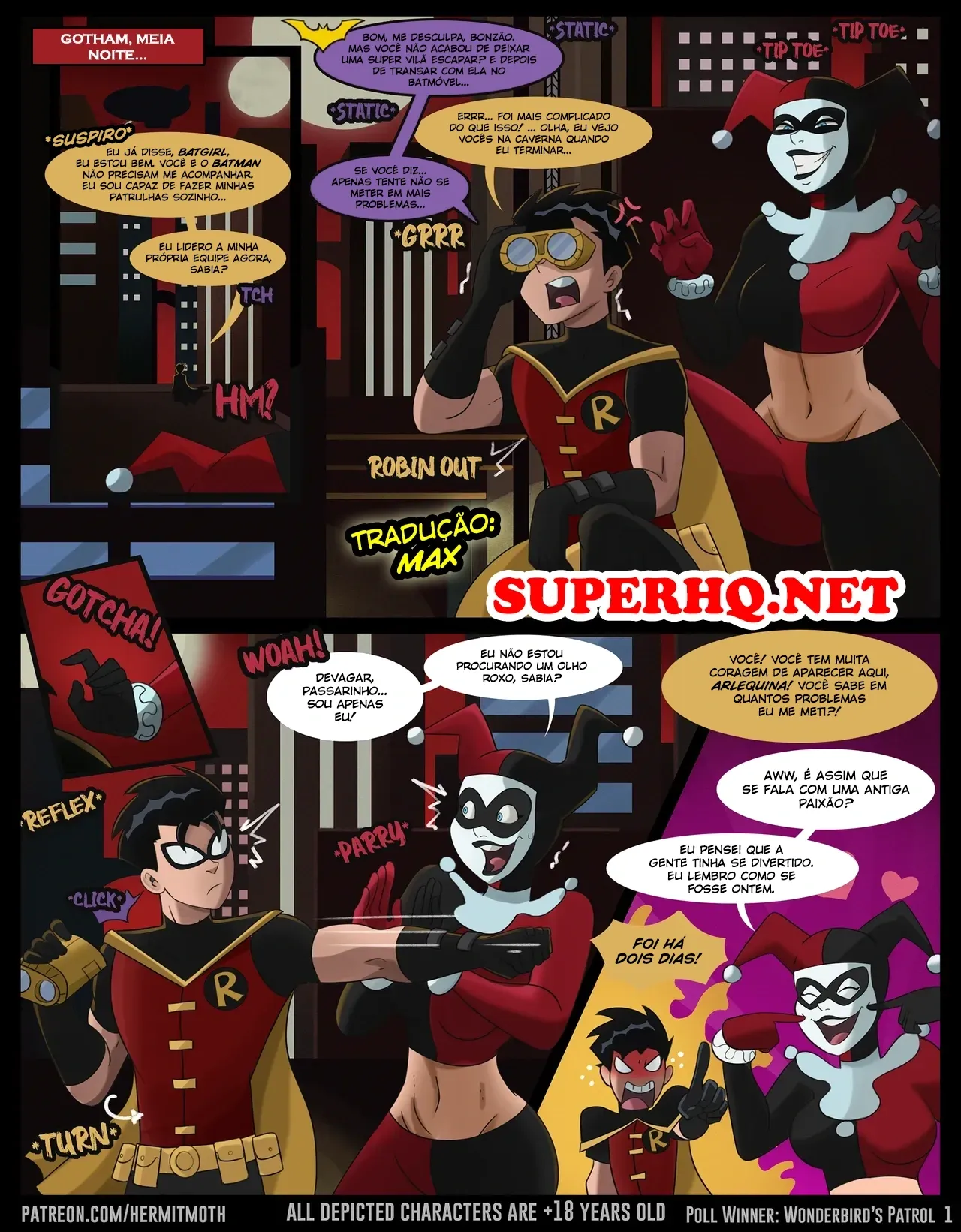 HermitMoth, Harley and Robin – Cartoon Pornô – PT Brasil