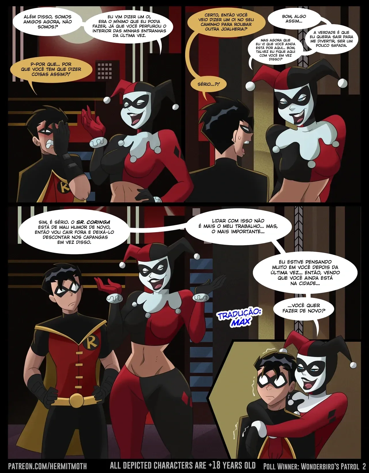 HermitMoth, Harley and Robin – Cartoon Pornô – PT Brasil