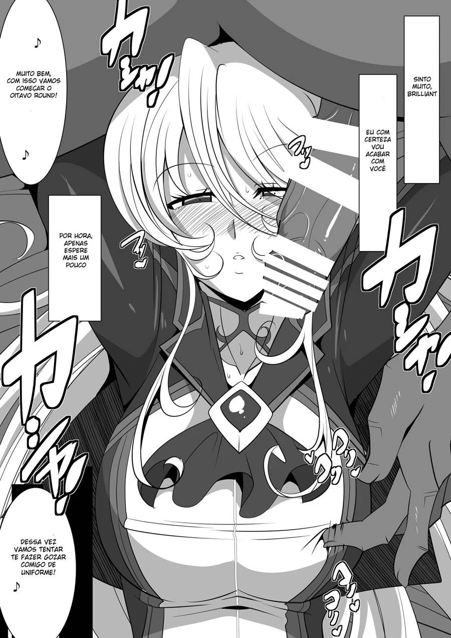 Heroine Harassment Shirogane no Anbarerl Hen Hitojichi o Torarete Nasu Subenaku Dosukebe Hero ni Kegasareru Aku no Onna Kanbu – Hentai – PT-BR