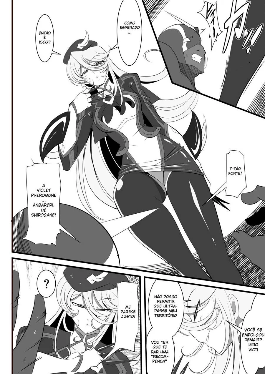Heroine Harassment Shirogane no Anbarerl Hen Hitojichi o Torarete Nasu Subenaku Dosukebe Hero ni Kegasareru Aku no Onna Kanbu – Hentai – PT-BR
