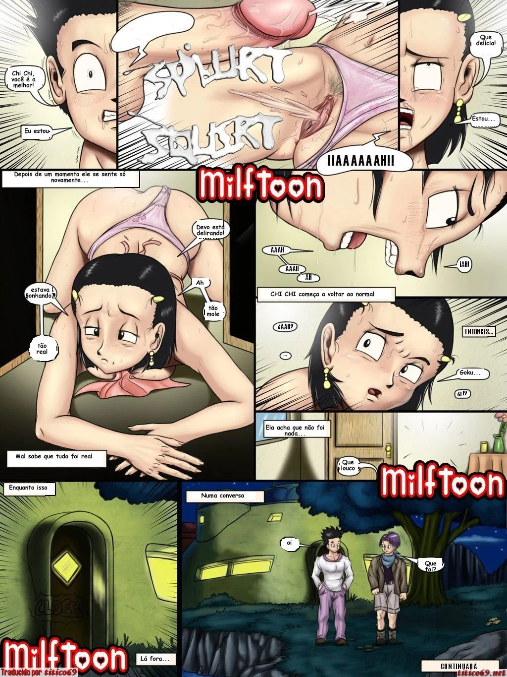 Hetai Incesto Dragon Ball Z Goten Comendo A Mamãe Chichi – Hentai Incesto – Quadrinho Original